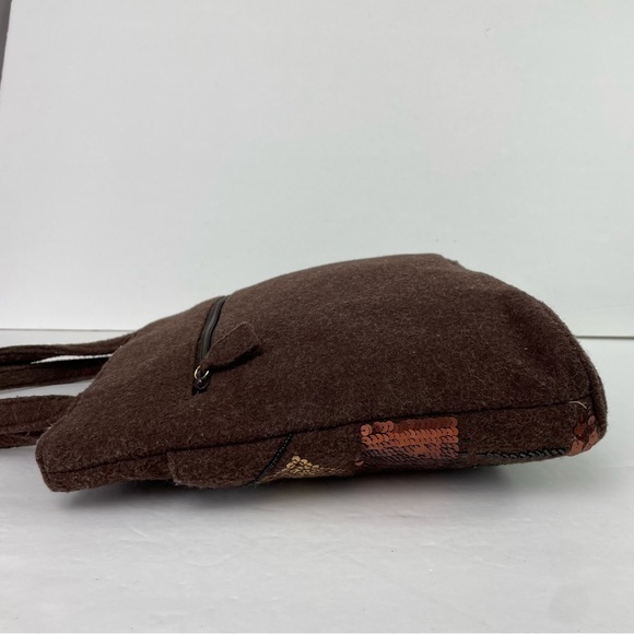 Brown‎ Sequins Felt Mini Tote - Picture 7 of 16